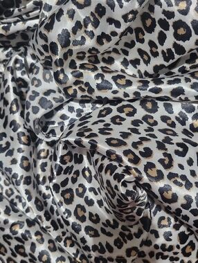 Betsey Johnson Leopard Print 'satin' King Sheets. Top and bottom sheets only.